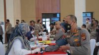 Polda Lampung Gelar Donor Darah Dan Vaksinasi Covid-19