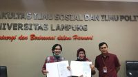 Teken Kerja Sama, FISIP Unila-AJI Bandar Lampung Perkuat Literasi dan Riset Media