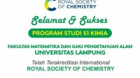 Prodi Kimia FMIPA Unila Raih Akreditasi Internasional RSC