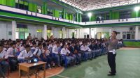 Polres Lamtim Ajak Siswa SMK Ma’arif NU 1 Budayakan Safety Ridding