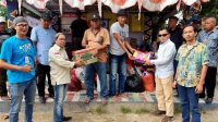 Redaksi Sinarlampung.co Salurkan Donasi Sepekan Untuk Korban Kebakaran Bedeng Arab