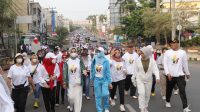 Dilepas Riana Sari, Jalan Sehat IKWI Lampung Meriah