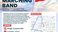 Dishub Alihkan Arus Lalu Lintas pada acara Kirab Marching Band, Ini Rutenya
