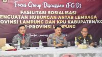 Kuatkan Hubungan Antar Lembaga, KPU Lampung Gelar FGD