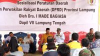 Made Bagiasa Gencar Lakukan Sosperda No.1/2016 Tentang Rembug Desa Karena Penduduk Lamteng Heterogen
