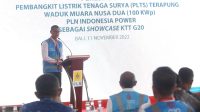 Jelang KTT G20, Menko Luhut Resmikan PLTS Terapung Milik PLN di Nusa Dua Bali