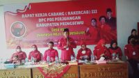 Rakercab III PDIP Pringsewu, Palgunadi Ajak Kader Jaga Soliditas