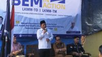 Gelar LKMM-TM di Sebalang, BEM IIB Darmajaya dan Orkem Lakukan Pengabdian Masyarakat