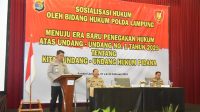 Bidkum Polda Lampung Gelar Sosialisasi Hukum UU Nomor 1 Tahun 2023 Tentang KUHP
