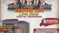 Belasan Ribu Bakal Ramaikan Jalan Sehat HUT Ke-15 Gerindra