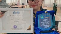 Annisa Hasanah Terpilih Jadi Mahasiswa Berprestasi Tingkat FEB Unila Tahun 2023