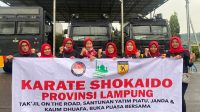 Karateka Shokaido Lampung Berbagi Berkah Ramadhan