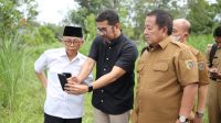 Gubernur Arinal Tnjau Lokasi Pembangunan Gerbang Selamat Datang di Pintu Tol Kota Baru
