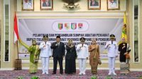 Gubernur Lantik Pj. Bupati Tubaba, Serta Kukuhkan Pj. Bupati Pringsewu dan Pj. Mesuji