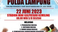 Sambut Hari Bhayangkara Ke-77, Polda Lampung Bakal Gelar Bakti Kesehatan