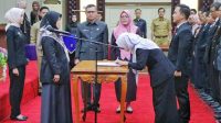 Wagub Chusnunia Melantik dan Mengambil Sumpah Jabatan Pejabat Fungsional di lingkungan Pemerintah Provinsi Lampung