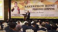 Gubernur Buka Rakerprov KONI Lampung