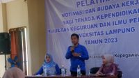 Pelatihan Motivasi dan Budaya Kerja FKIP Unila Sukses Digelar