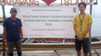Dosen Biologi ITERA Latih Warga Pahawang Membuat Pusat Pembibitan Karang