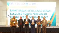 Unila Gelar Seminar dan Rapat Kerja Sama Dekan Fakultas Hukum PTN Wilayah Barat