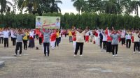 Unila Ikuti Senam dan Lomba 17 Agustus Bersama Gubernur