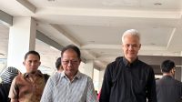 Ketua DPRD Lampung Mingrum Gumay Sambut Kedatangan Ganjar Pranowo