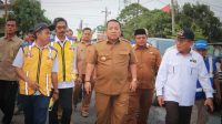 Gubernur Tinjau Perbaikan Sejumlah Ruas Jalan di Tulang Bawang