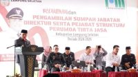 Lantik Direktur dan Struktural Perumda Tirta Jasa, Bupati Nanang Puji Rudi Apriadi