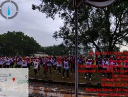Relawan Ganjar Mahfud Lampung Gelar Senam Sehat di Kampung Poncowati