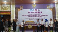 Tasyakuran dan Potong Tumpeng Awali Rangkaian Dies Natalis ke-56 FKIP Unila