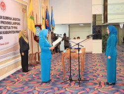 Riana Sari Lantik Pj Ketua TP PKK dan Dekranasda Kabupaten Pringsewu