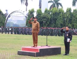 Mingrum Jadi Inspektur Upacara Bulanan Forkopimda Lampung
