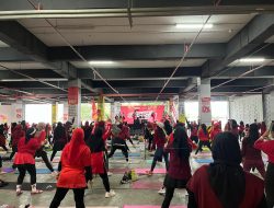 Alfamart Branch Lampung Gelar Senam Poundfit