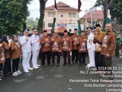 Pujakesuma Lampung Ikut Upacara HUT Ke-342 Kota Bandar Lampung