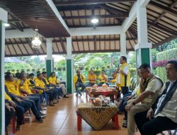 Bacagub Hanan Koordinasi Dengan Pengurus PK dan Pimdes Partai Golkar di Pekalongan Lampung Timur