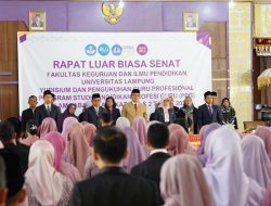 Unila Gelar Yudisium dan Pengukuhan Guru Profesional PPG