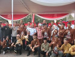 Faisol Didampingi Tokoh KBBS Lampung Darussalam Hadiri Peletakan Batu Pertama Kantor DPW Pujakesuma