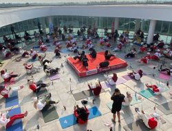 Alfamart Branch Lampung Gelar Senam Poundfit