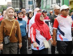 Sekwan DPRD Lampung Ikuti Jalan Sehat HUT Ke-342 Kota Bandar Lampung