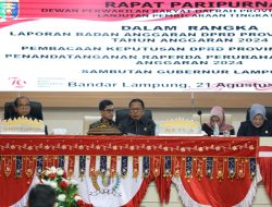 DPRD Lampung Sahkan Raperda Perubahan APBD TA 2024