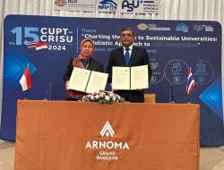 Rektor Unila Hadiri The 15 CUPT-CRISU Conference 2024 di Bangkok