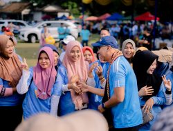 Mirza Hadiri Apel Barisan Caping Petani dan Buka Senam Sehat di Lampung Selatan