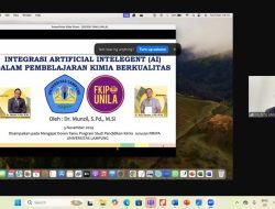 Prodi Kimia FKIP Unila Gelar Mengajar Dosen Tamu