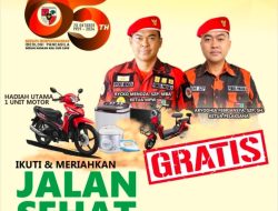 Jangan Sampai Terlewat, Jalan Sehat HUT PP 65 Berhadiah Digelar Besok