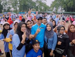 Ribuan Warga Antusias Ikuti Senam Sehat Bersama Mirza-Jihan di Kota Metro