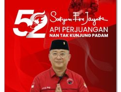 Andy Roby : HUT Ke-52 PDI Perjuangan, Semangat Nyalakan Api Perjuangan Untuk Kebenaran