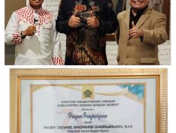 Dapat Penghargaan Dari Kemenag, Kapolres Akui Semua Untuk SBB