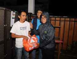 Respon Cepat, Pj. Gubernur Serahkan bantuan dan Tinjau Korban. Hujan dan Angin Kencang