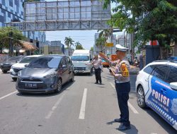 Satlantas Polresta Bandar Lampung Alihkan Arus Lalu Lintas Saat Bank Lampung Run 2025