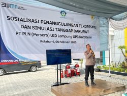 Peringati Bulan K3 Nasional, PLN Gandeng Polres dan Dinas Damkarmat Lampura Gelar Sosialiasi Keamanan dan Simulasi Tanggap Darurat